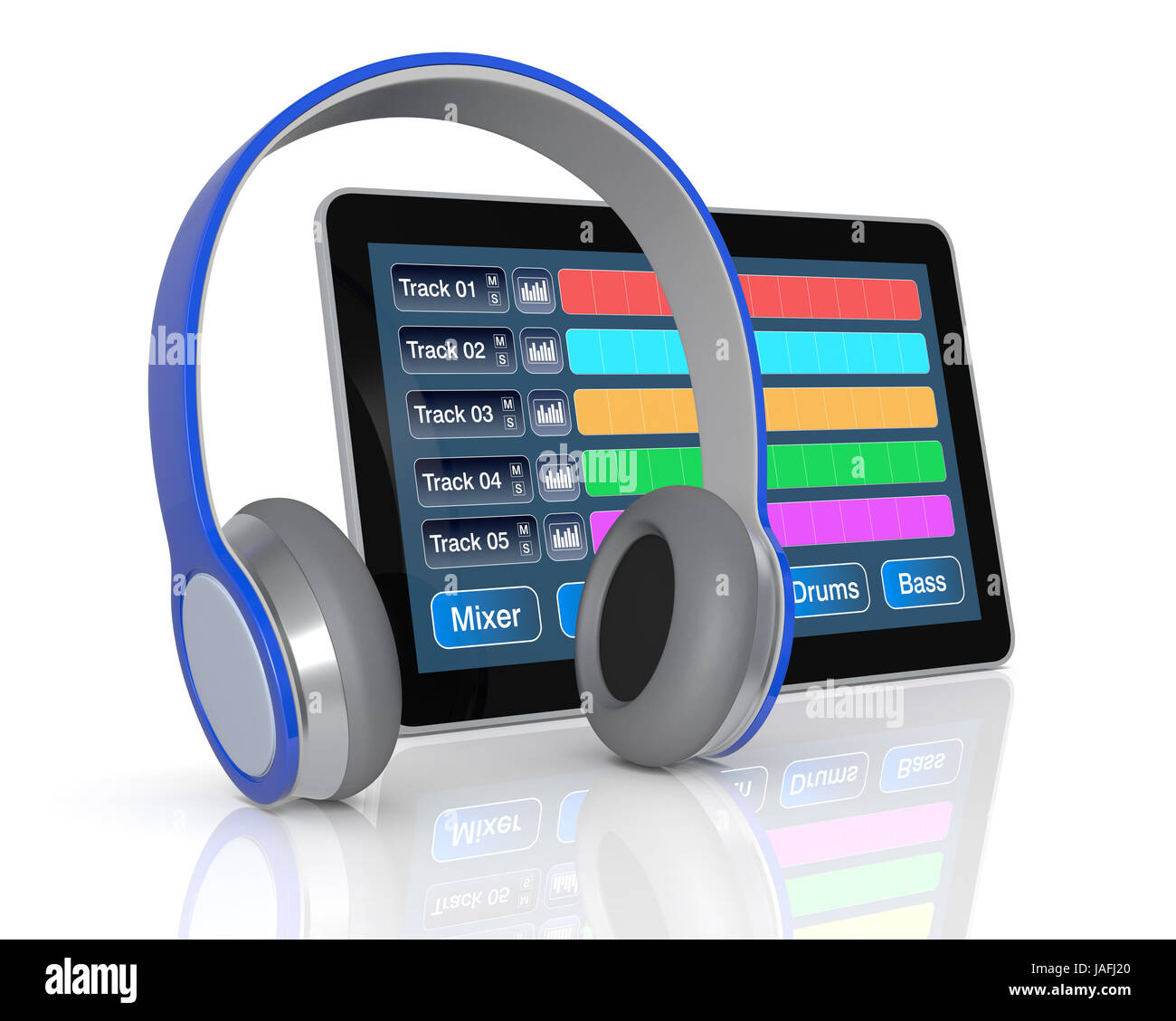 Tablet Audio Digital audio workstation image hi-res stock photography and images - Alamy