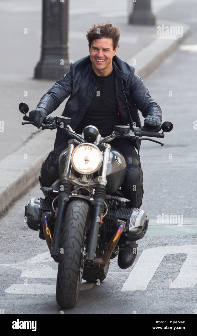 Tom Cruise on set of Mission Impossible 6 at L'Opera Garnier in Paris