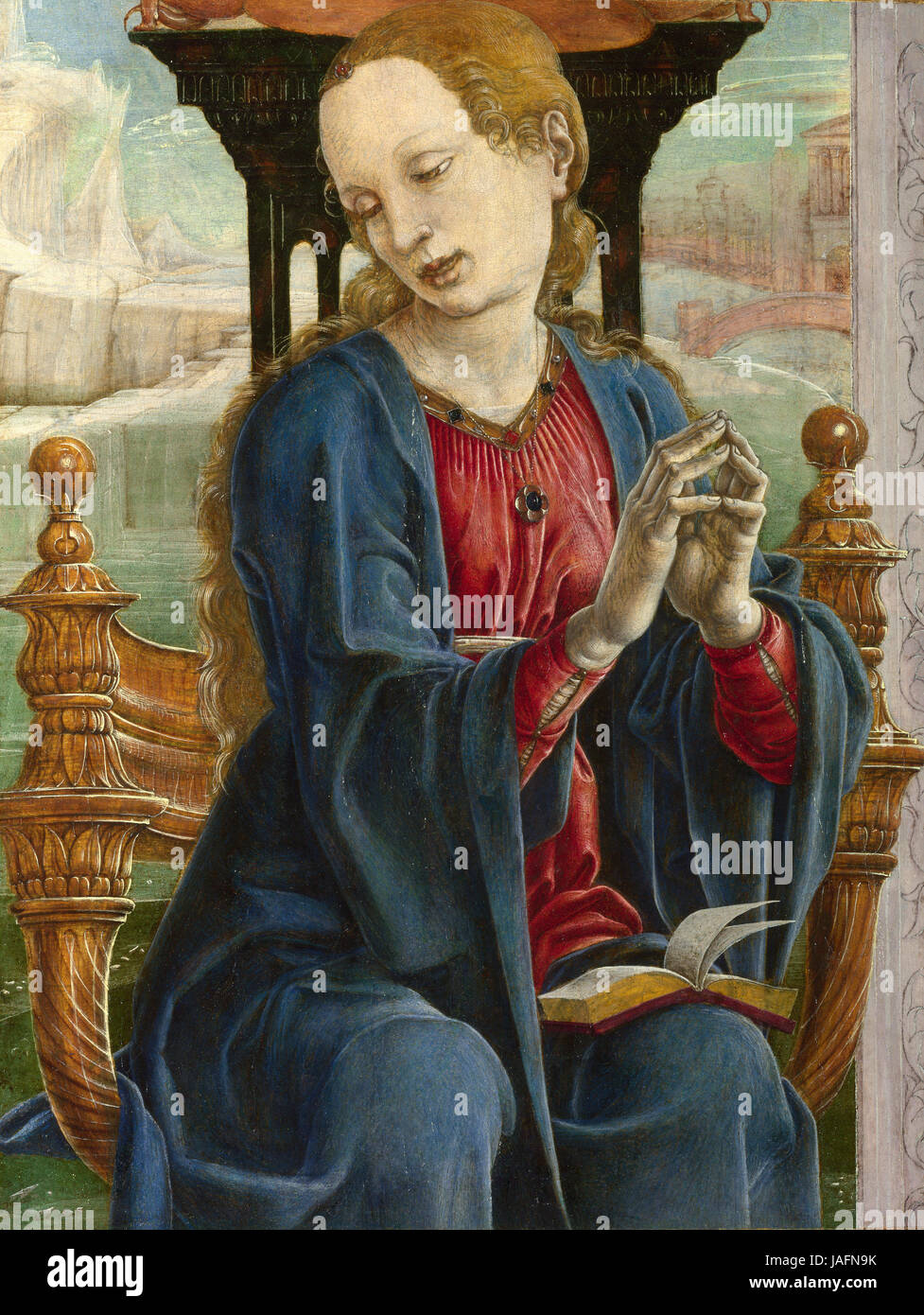 Cosmè Tura (Cosimo di Domenico di Bona) -  The Virgin Annunciate  1475 Stock Photo