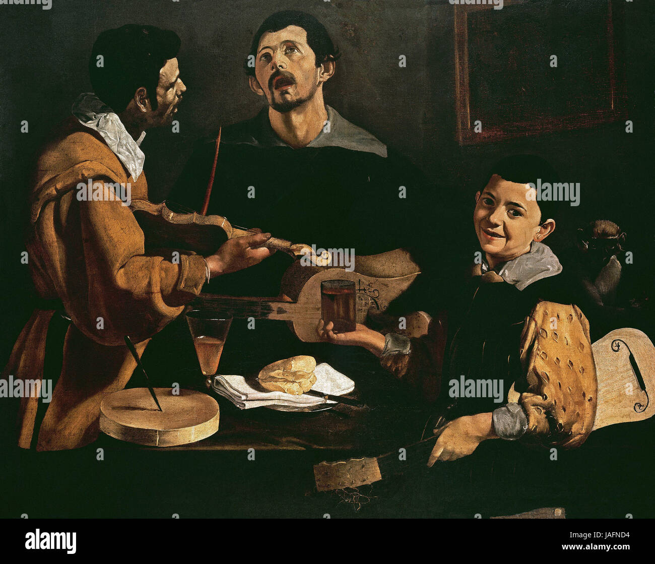 Diego Velazquez The musicians Stock Photo - Alamy