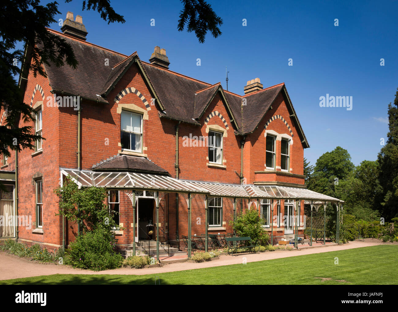 UK, England, Shropshire, Wellington, Sunnycroft, Victorian house in suburban mini-estate Stock Photo