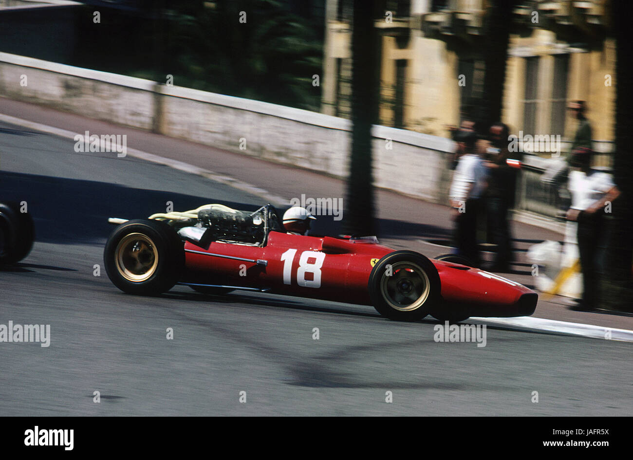 Lorenzo Bandini in Ferrari V12 1967 Monaco GP. Stock Photo
