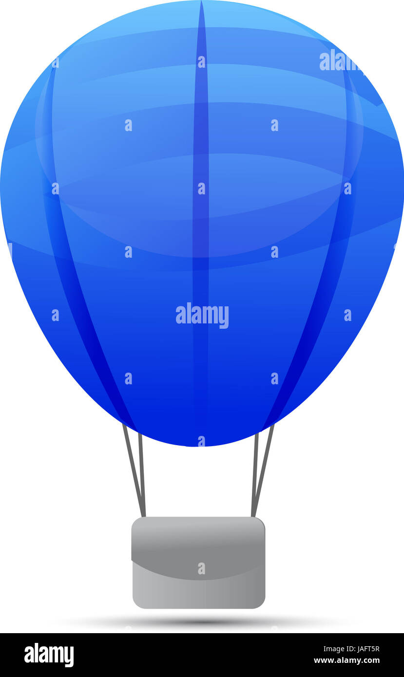 hot air balloon isolated on a white background Stock Photo - Alamy