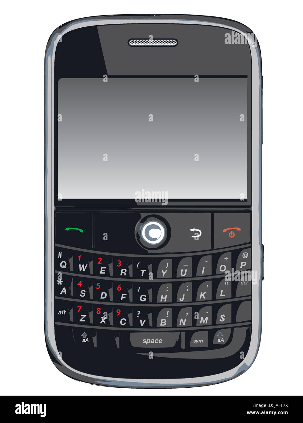 Vector cell phone, PDA and Blackberry. Stock Photo