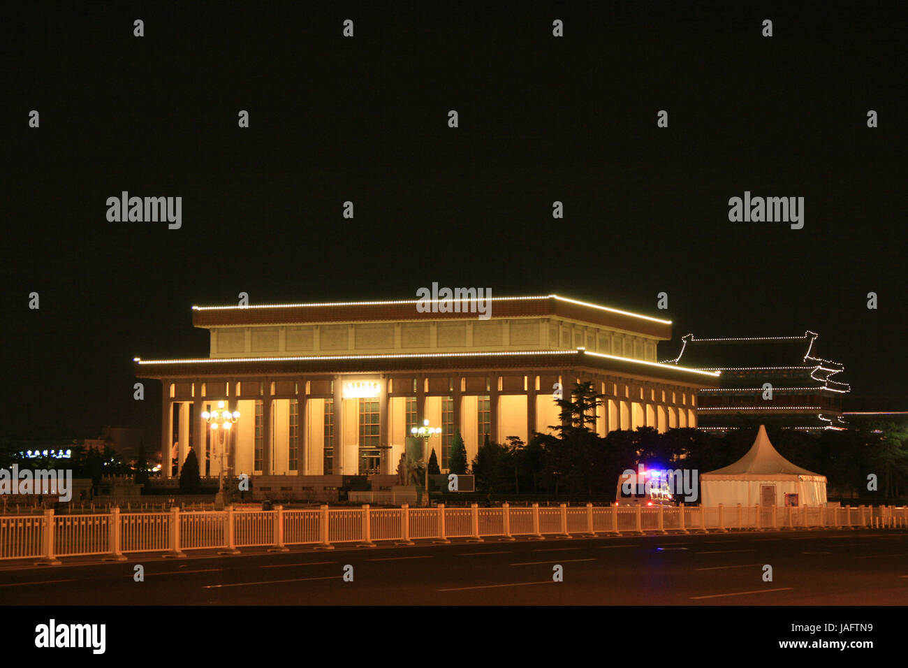 Mausoleum of Mao Zedong in Beijing (China). Stock Photo