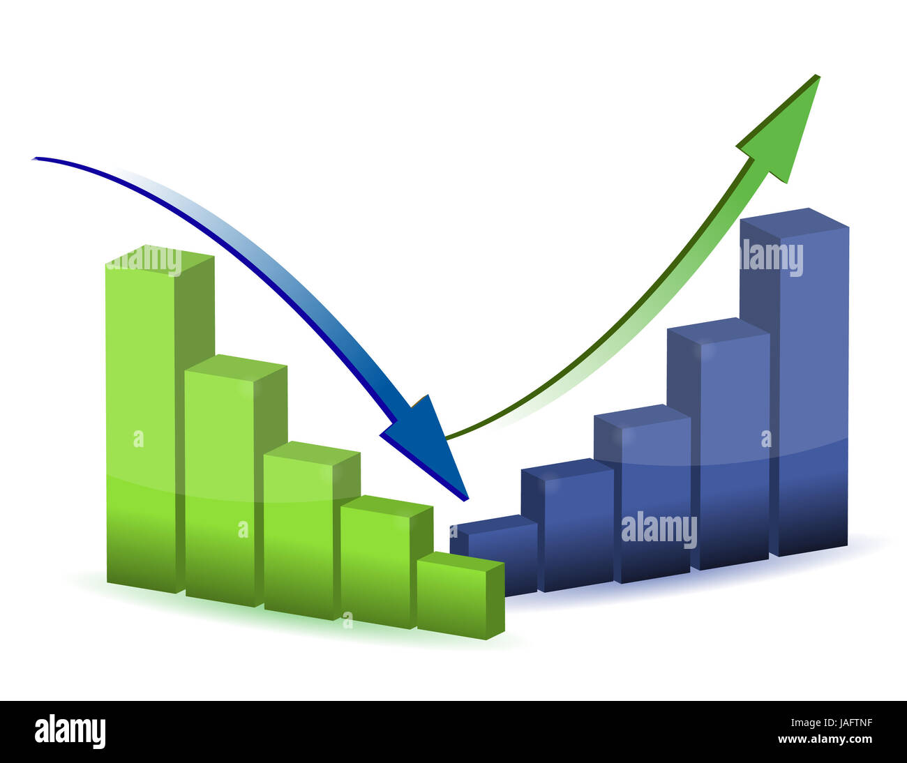 Business Graph Chart Diagram Bar Up Down Stock Photo Alamy