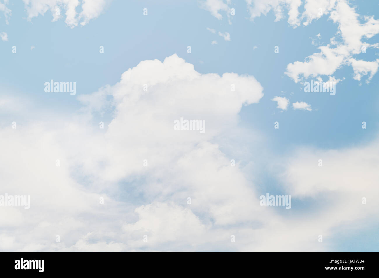 Beautiful abstract summer sky with clouds. Stock Photo