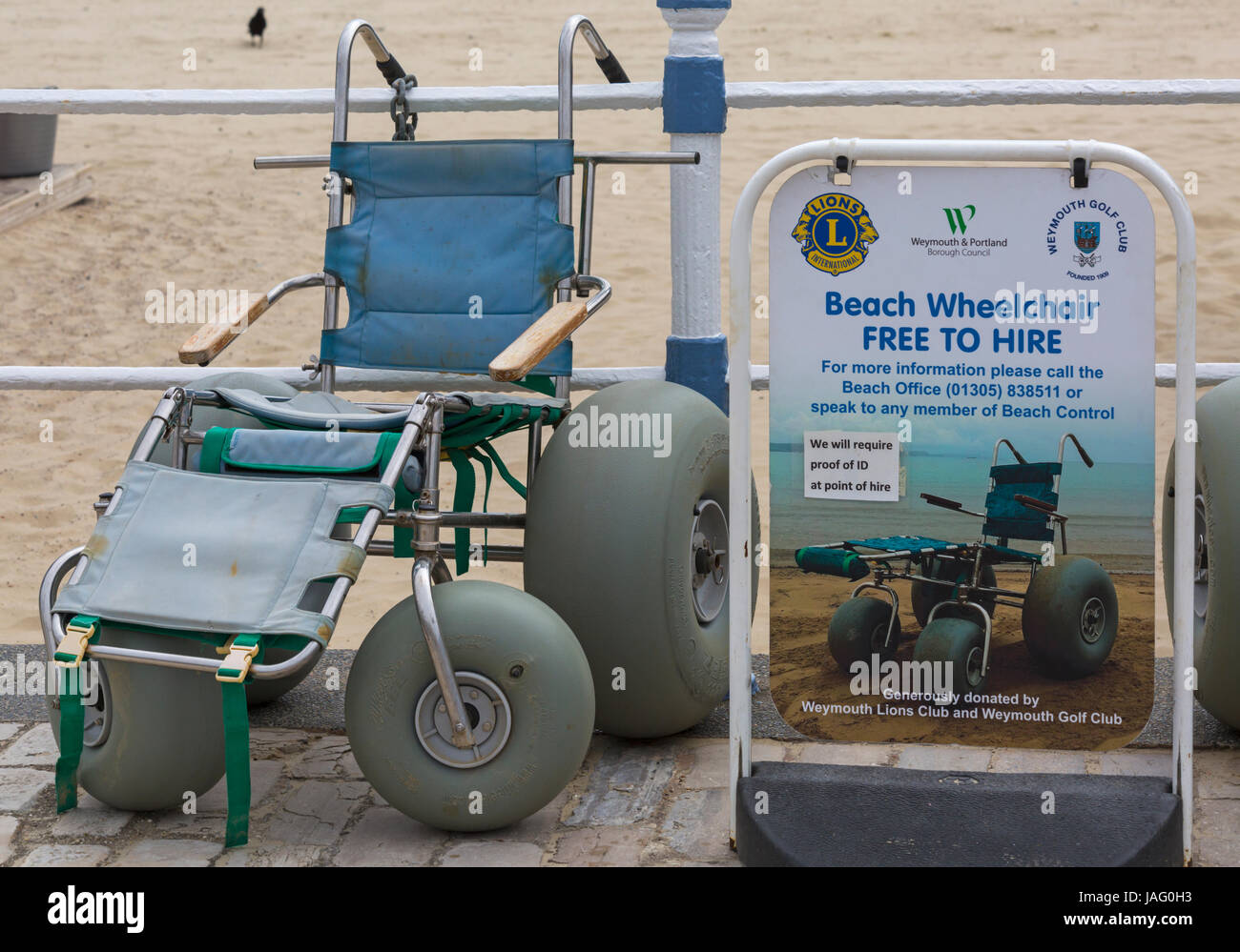 Beach wheelchair hires stock photography and images Alamy