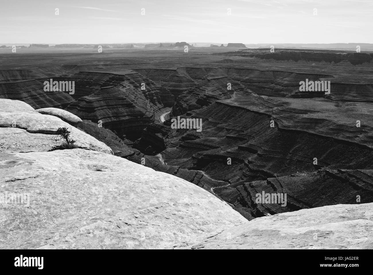 Muley Point is in the heart of Bears Ears National Monument, a vast 1.3 million acre area of unspoiled Utah wilderness Stock Photo