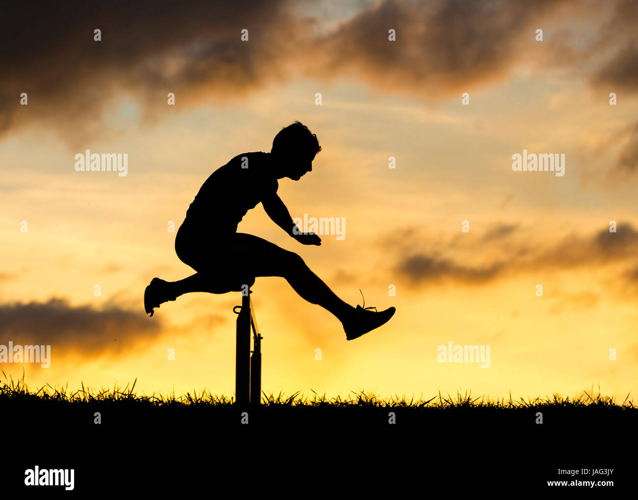 Hurdling athletics hires stock photography and images Alamy