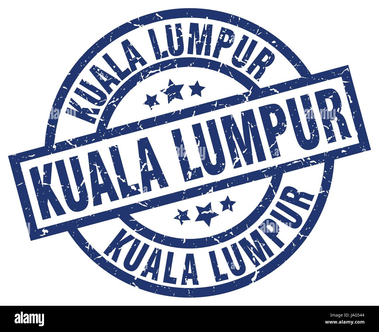 Kuala Lumpur blue round grunge stamp Stock Vector Image & Art - Alamy