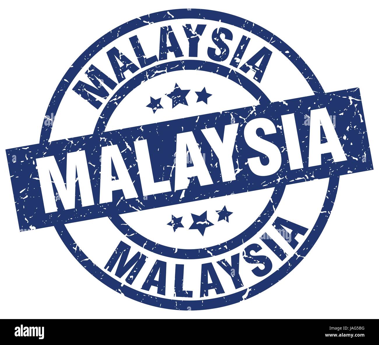 Malaysia blue round grunge stamp Stock Vector Image & Art - Alamy
