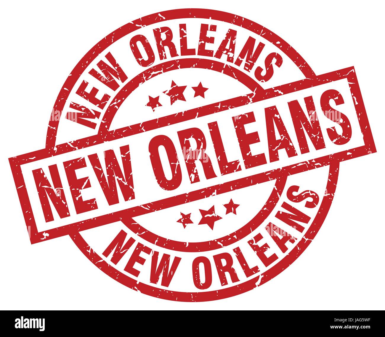 New Orleans red round grunge stamp Stock Vector Image & Art - Alamy