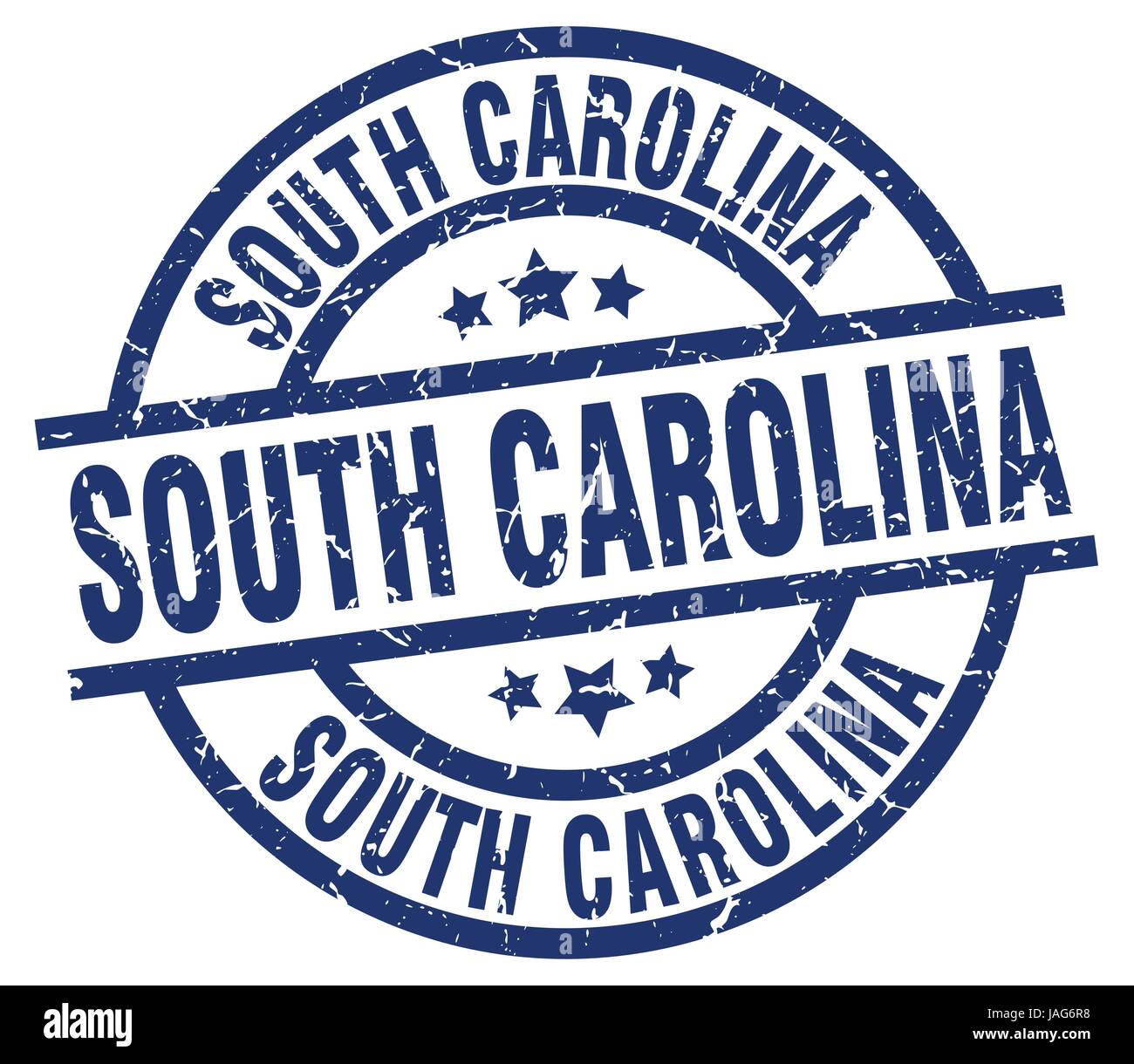 South Carolina blue round grunge stamp Stock Vector Image & Art - Alamy