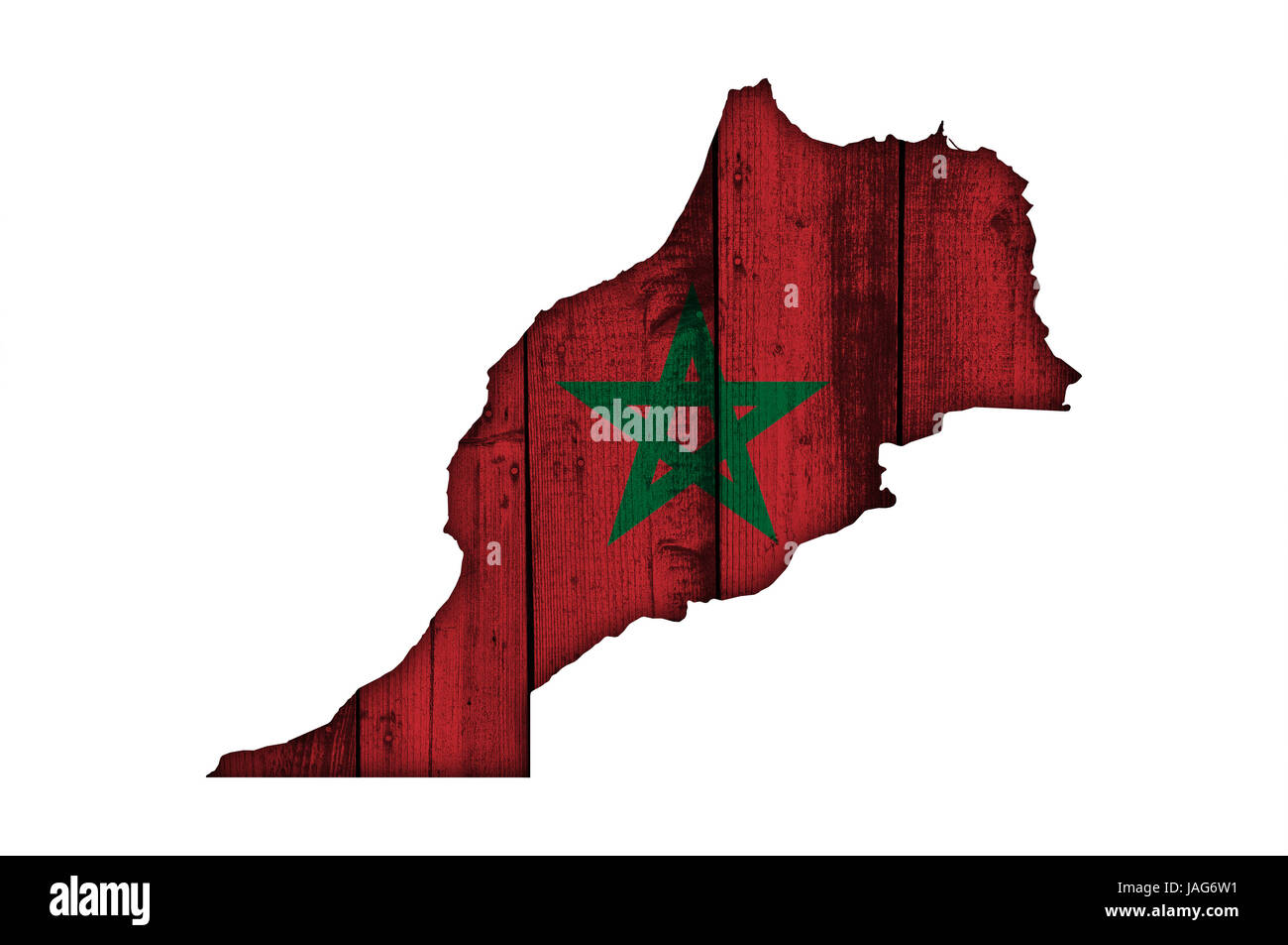 Map and flag of Morocco on weathered wood Stock Photo - Alamy