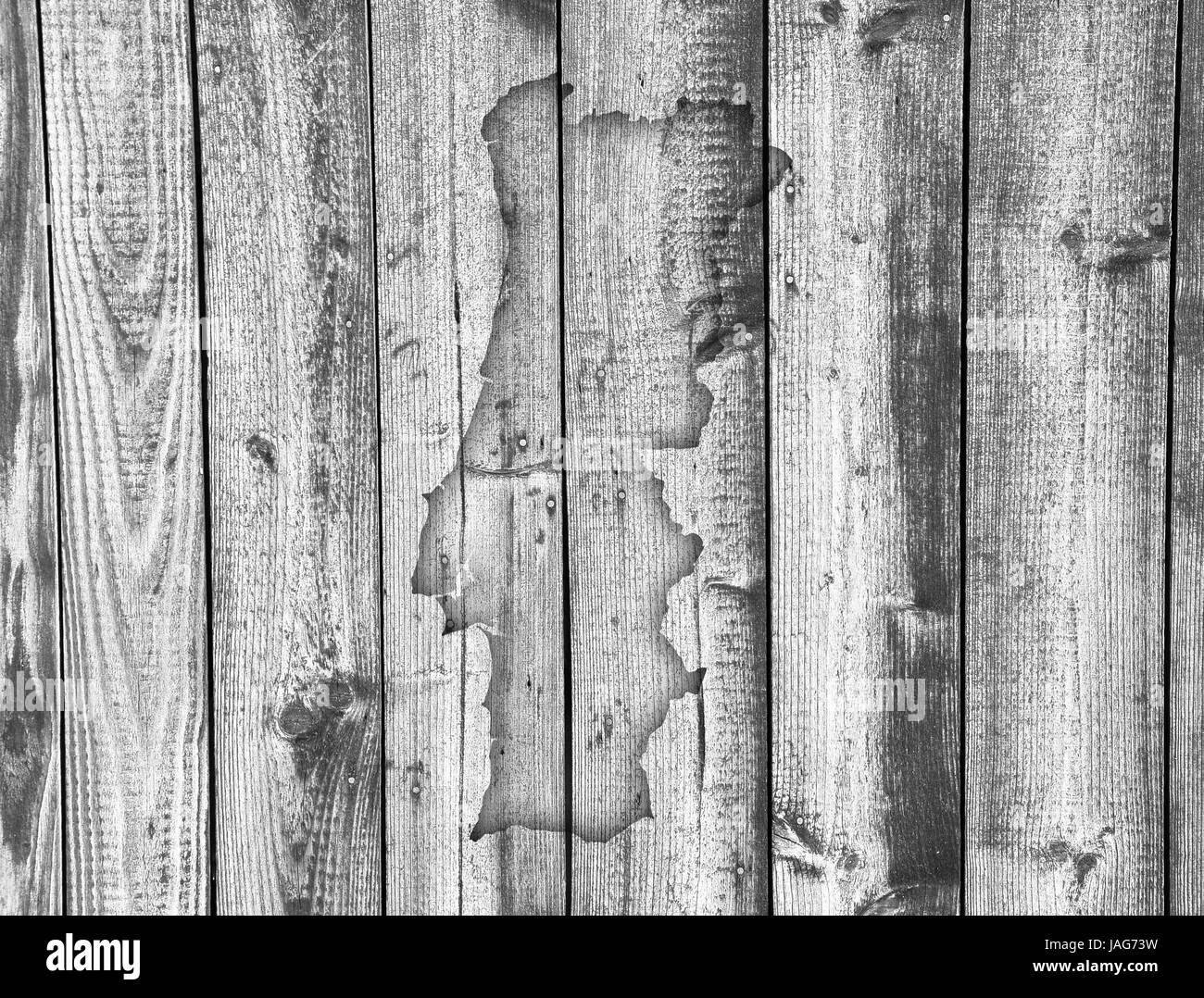 Map of Portugal on weathered wood Stock Photo - Alamy