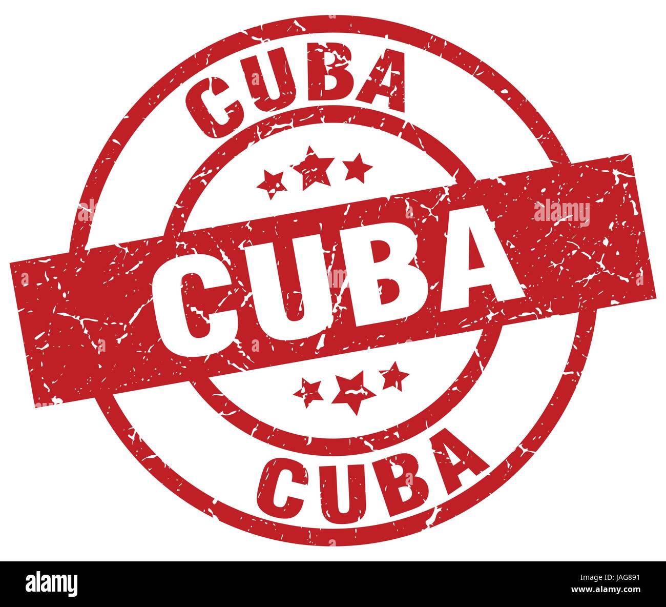 Cuba red round grunge stamp Stock Vector Image & Art - Alamy