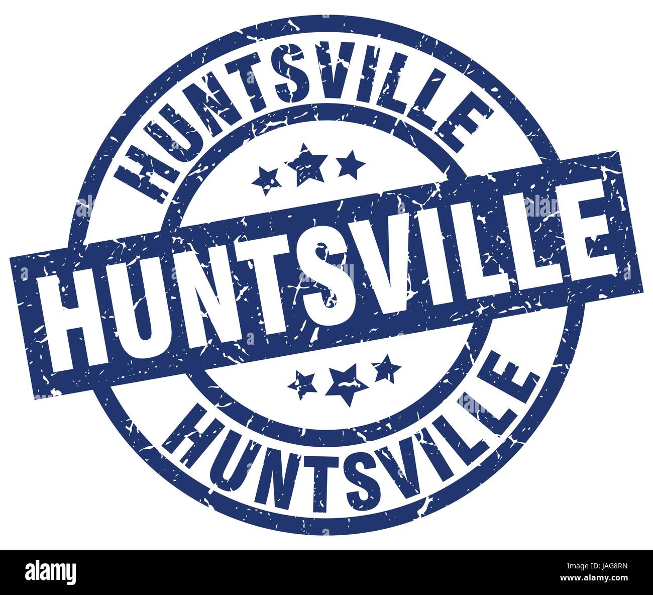 Huntsville blue round grunge stamp Stock Vector Image & Art - Alamy