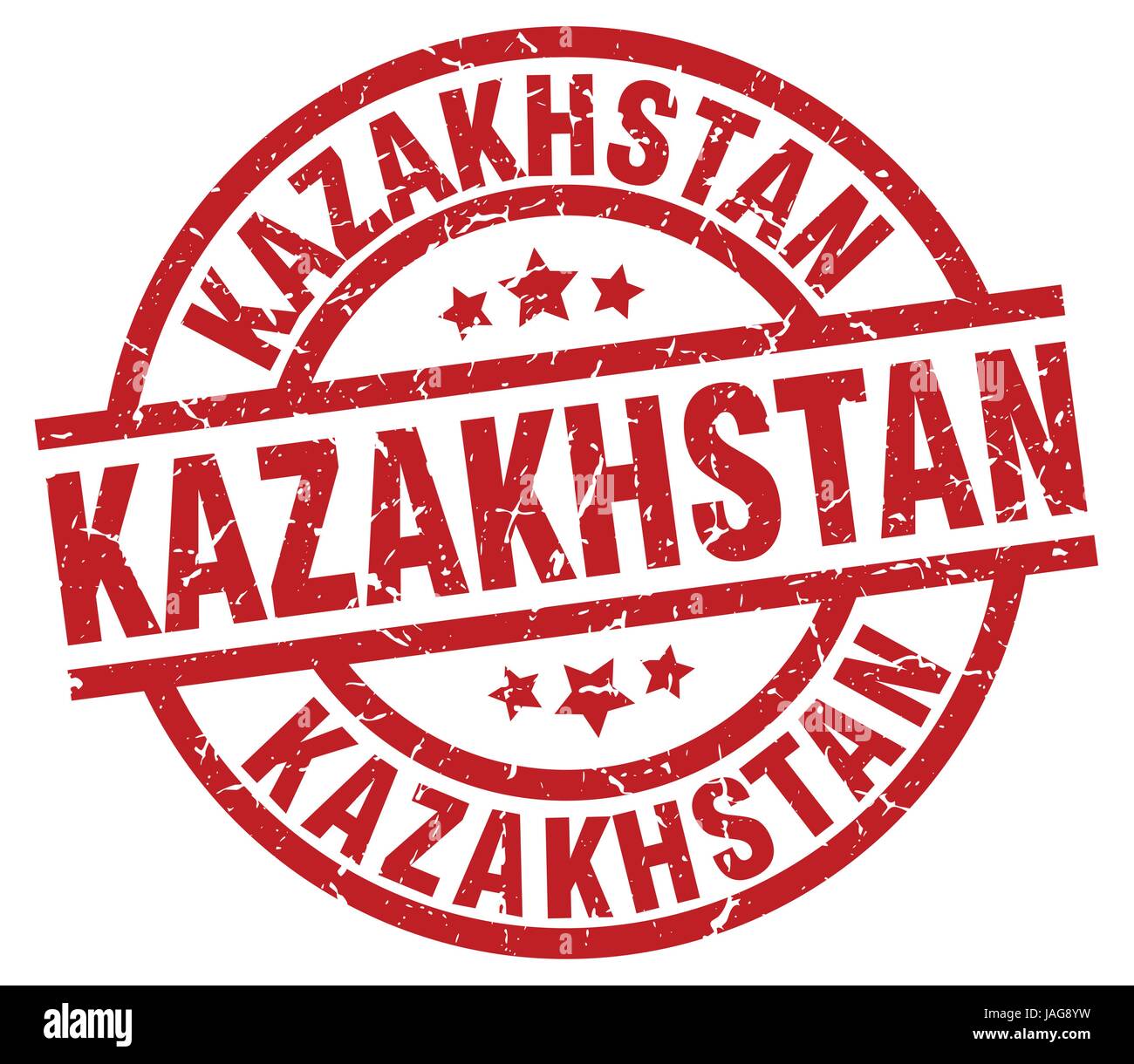 Kazakhstan red round grunge stamp Stock Vector Image & Art - Alamy