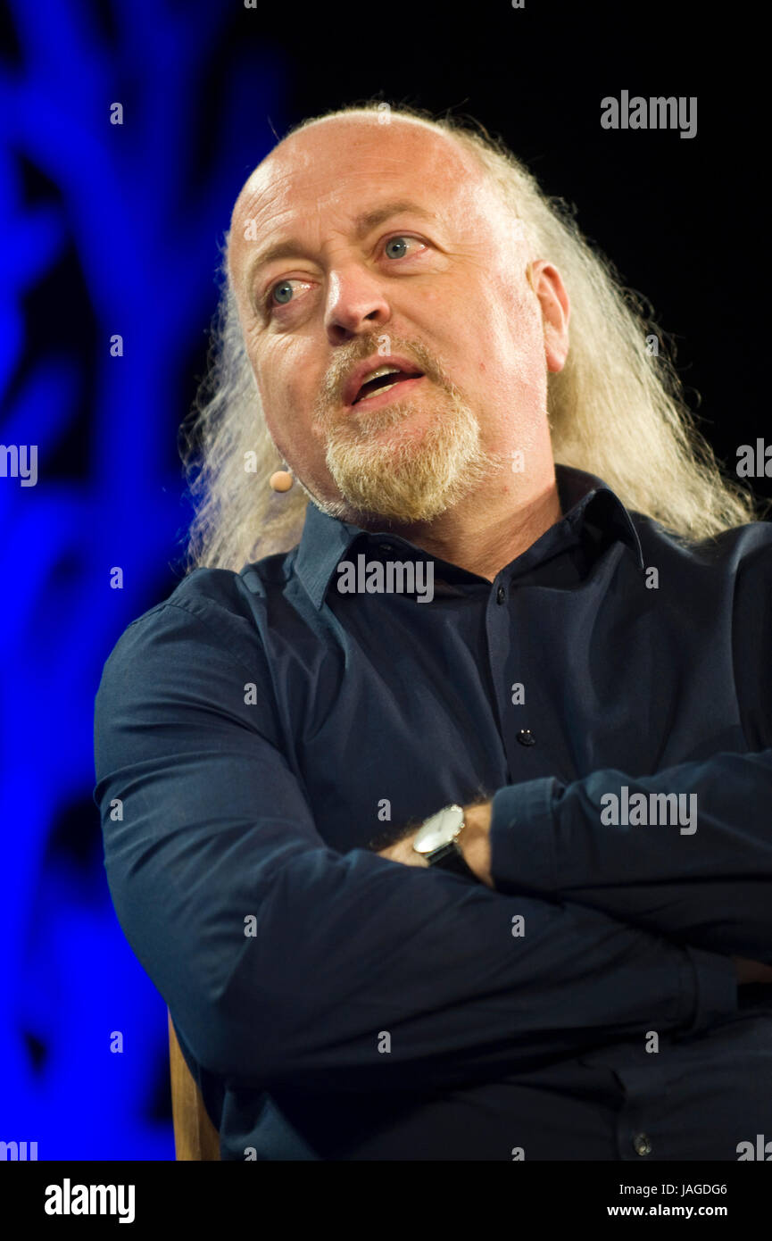 Bill Bailey comedian talking about his life & love of birdwatching on stage at Hay Festival 2017 Hay-on-Wye Powys Wales UK Stock Photo
