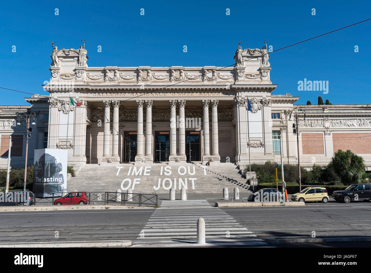 Time is out of joint exhibition, The Galleria Nazionale d'Arte Moderna, Rome, Italy Stock Photo