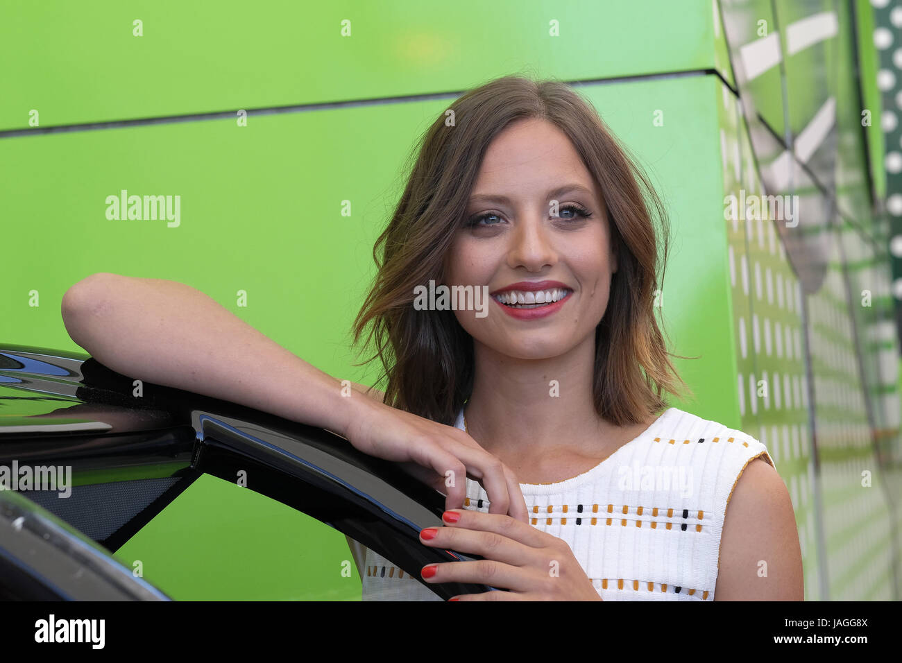 Michelle Jenner attends the 'Nescafe Shakissimo' photocall at Indigo