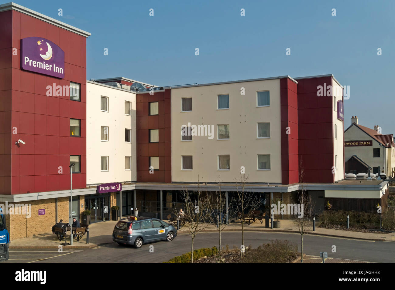 Premier Inn Hotel, Cribbs Causeway, Bristol, England, UK Stock Photo