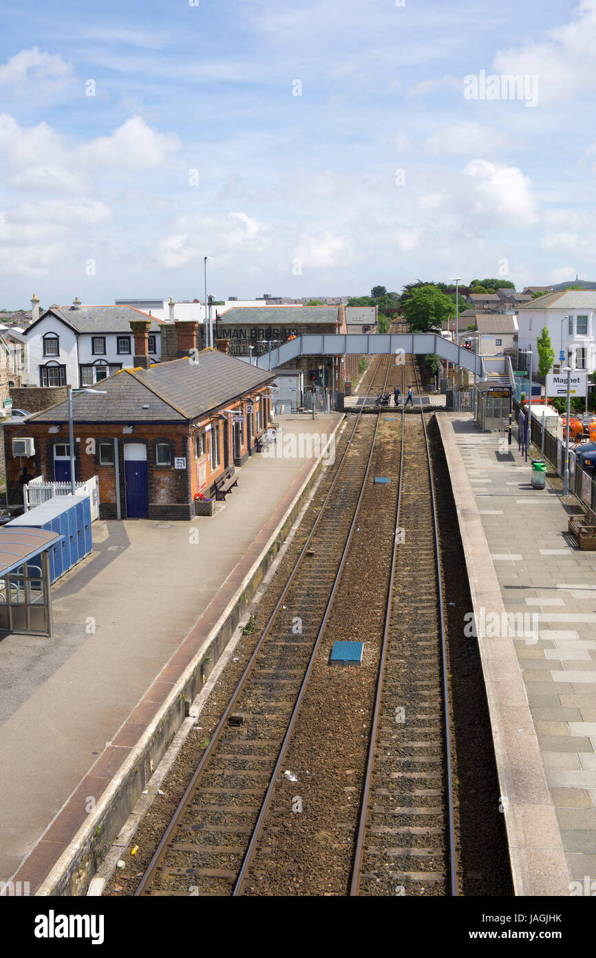 Camborne reailway station, Cornwall England UK Stock Photo