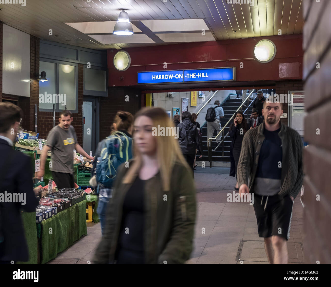 Harrow on the Hill station Stock Photo Alamy