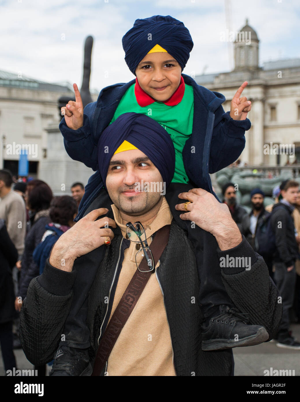 Aisakhi attends a celebration of Sikh & Punjabi culture in Trafalgar Square for the Sikh New Year  Featuring: Atmosphere, View Where: London, United Kingdom When: 29 Apr 2017 Credit: Wheatley/WENN Stock Photo