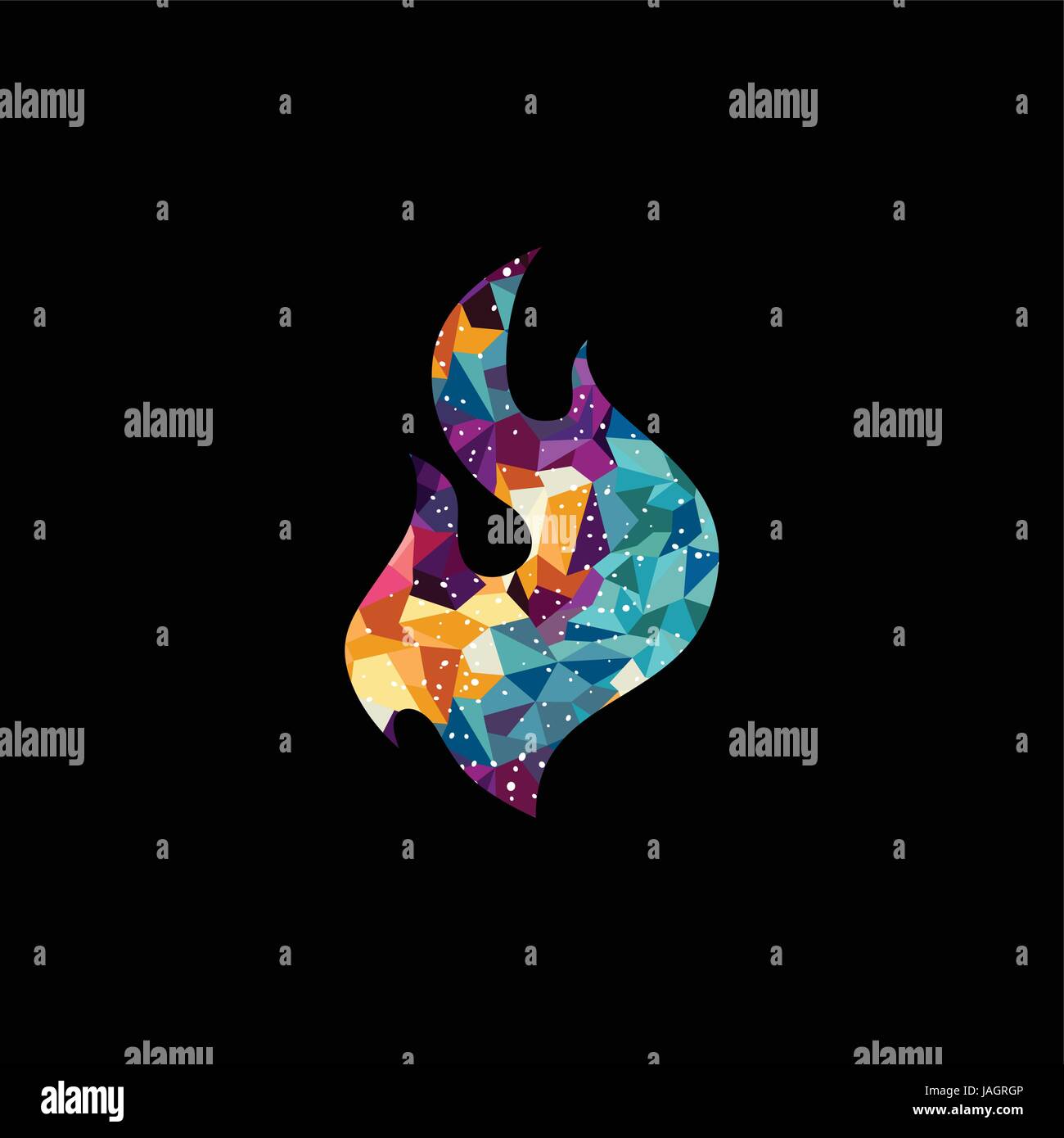 Triangular Fire Logo Modern triangular fire logo hi-res stock photography and images - Alamy