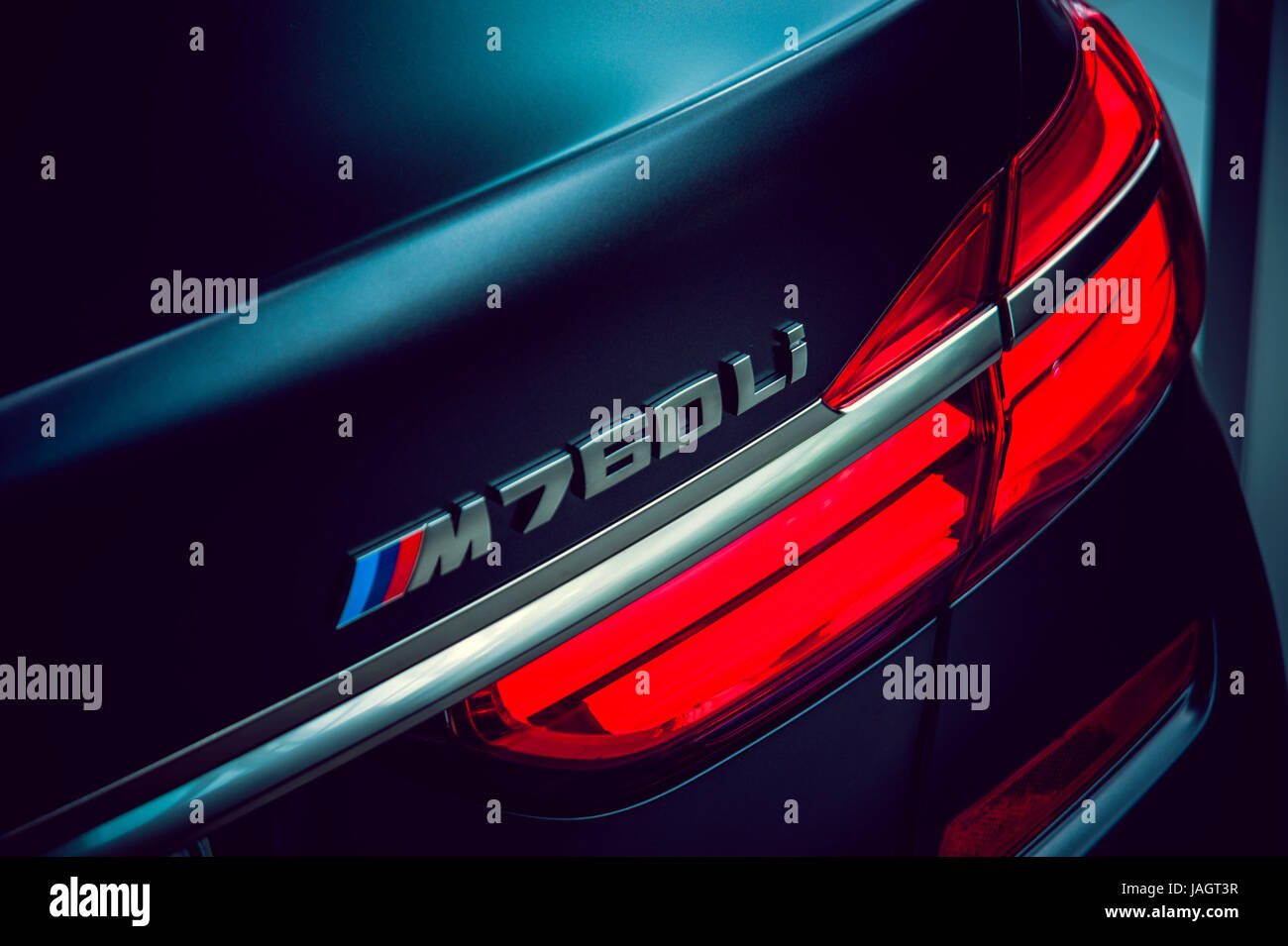 BMW Car Detail Stock Photo Alamy