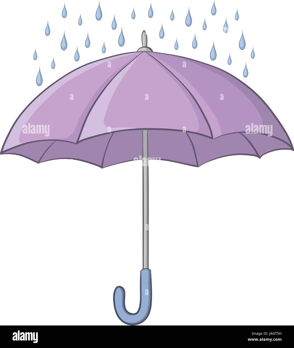 Umbrella and rain Stock Vector Image & Art - Alamy