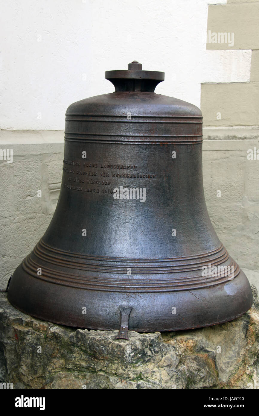 church bell of the town church in wiesloch Stock Photo