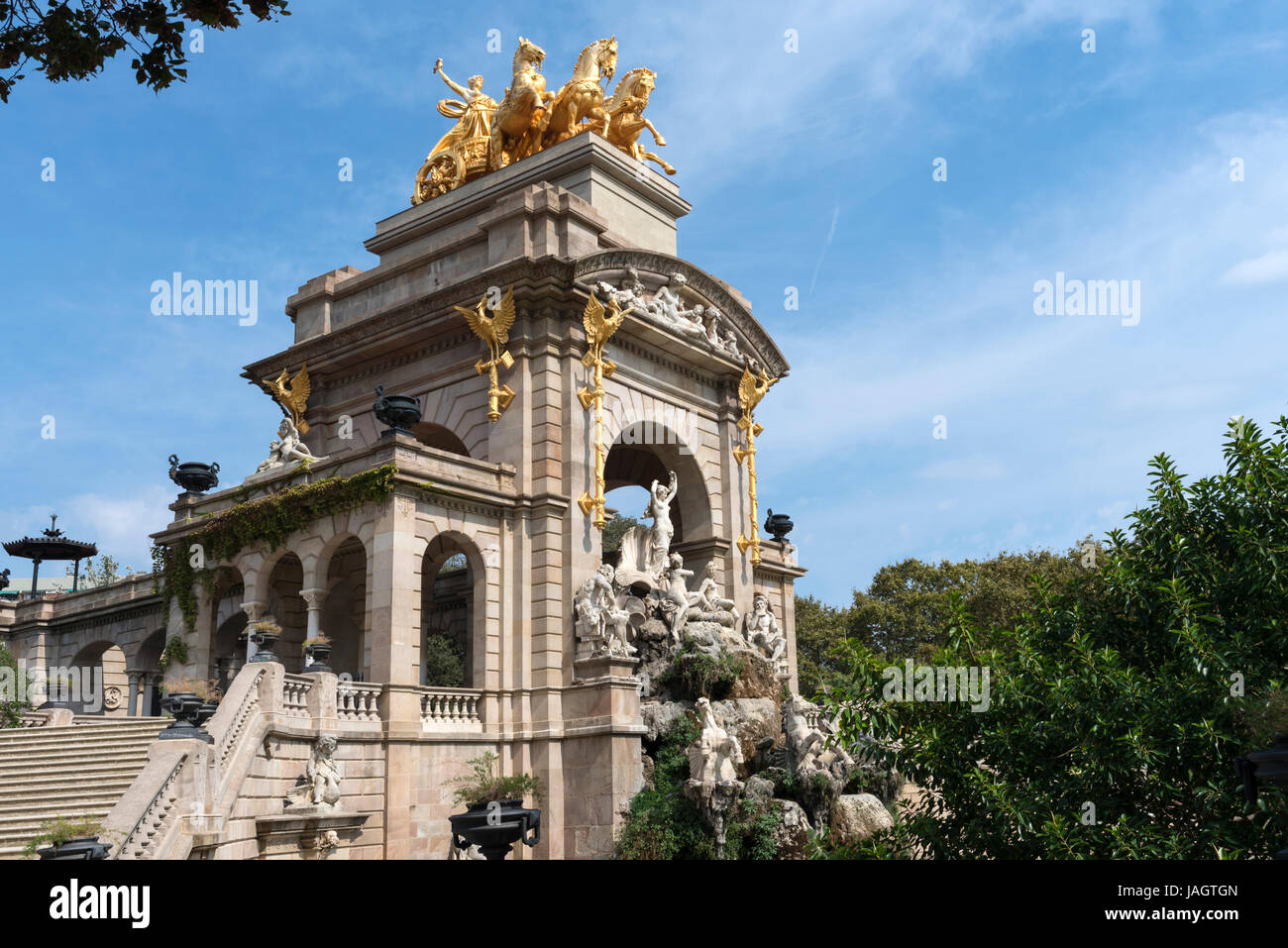 Monument in the Parc de la Ciutadella, Barcelona, Spain Stock Photo