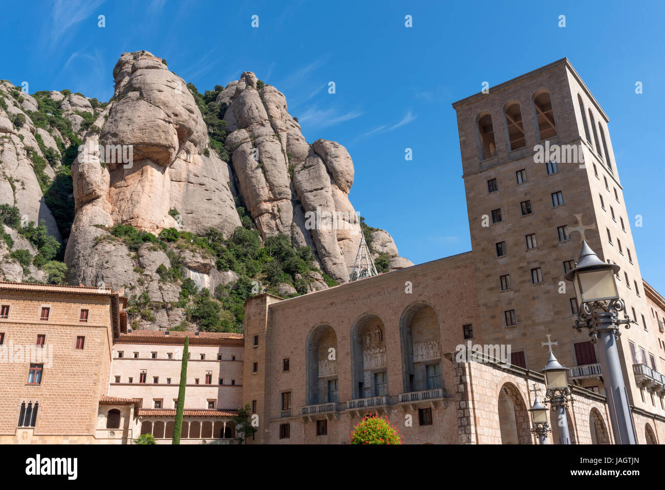 Santa Maria De Montserrat Montserrat Barcelona Spain Stock Photo Alamy