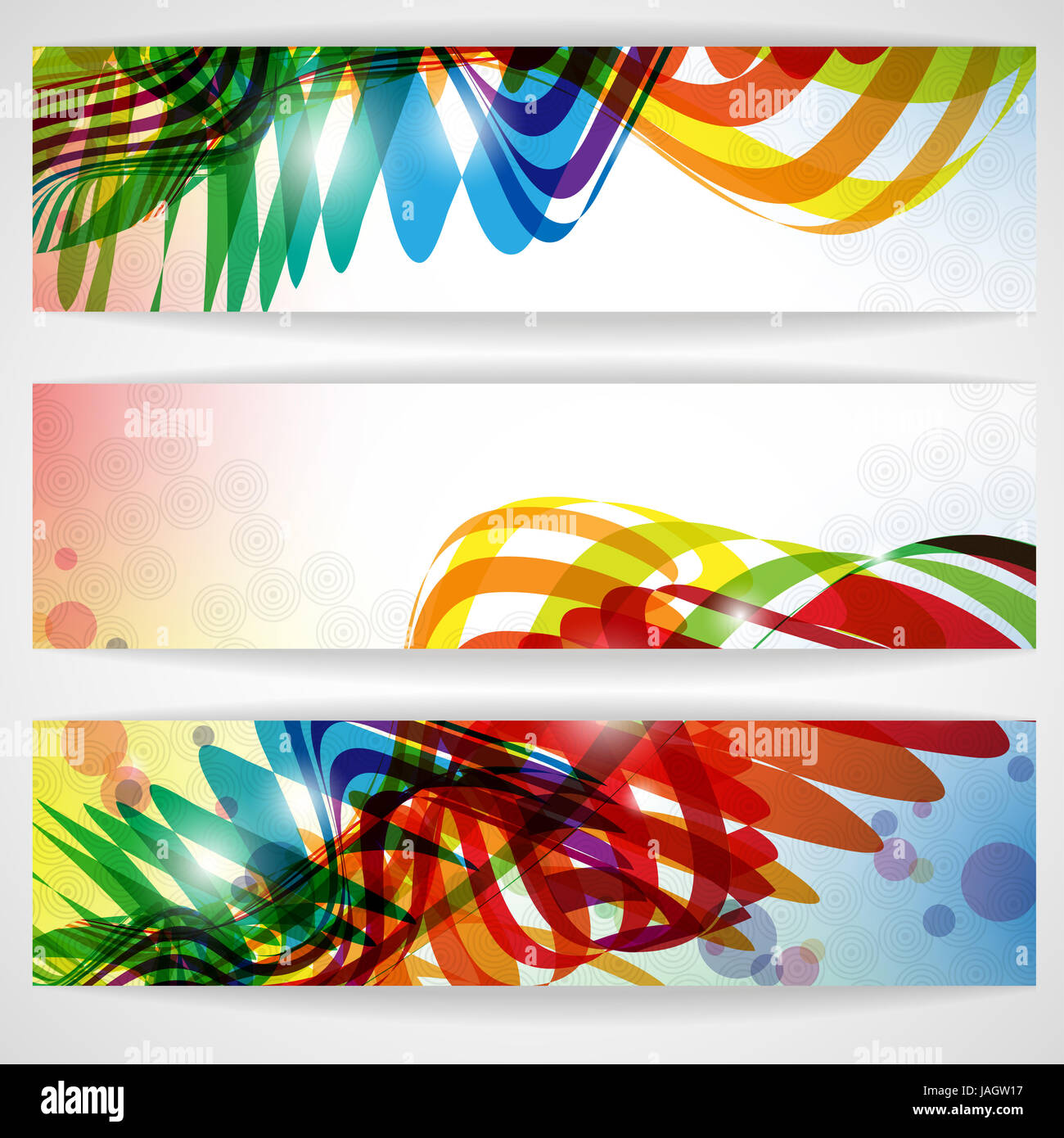 Abstract Colorful Banner. Vector Illustration. Eps 10 Stock Photo - Alamy