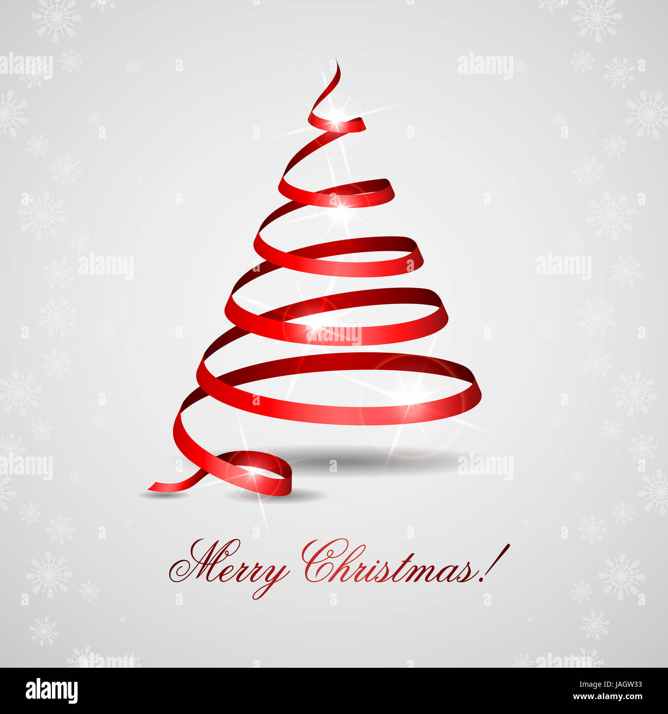 Stylized ribbon christmas tree vector hi-res stock photography and ...