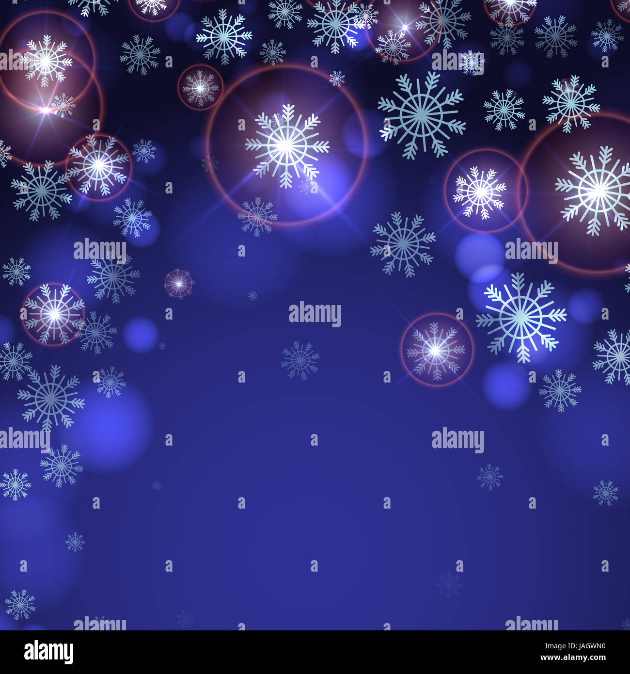 Blue Background With Snowflakes. Vector Illustration. Eps 10 Stock ...