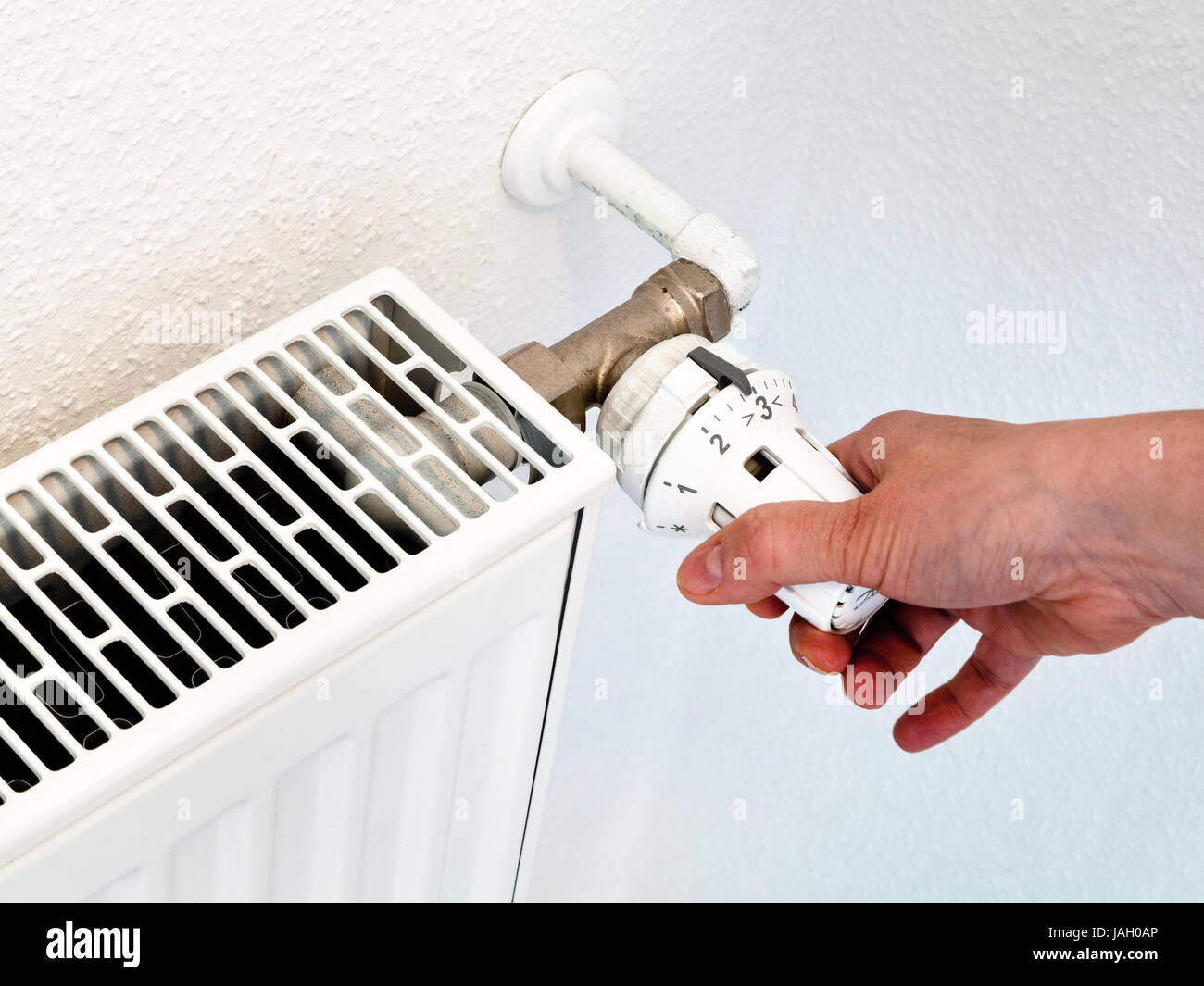 control of home temperature by rotation of the radiator thermostat ...