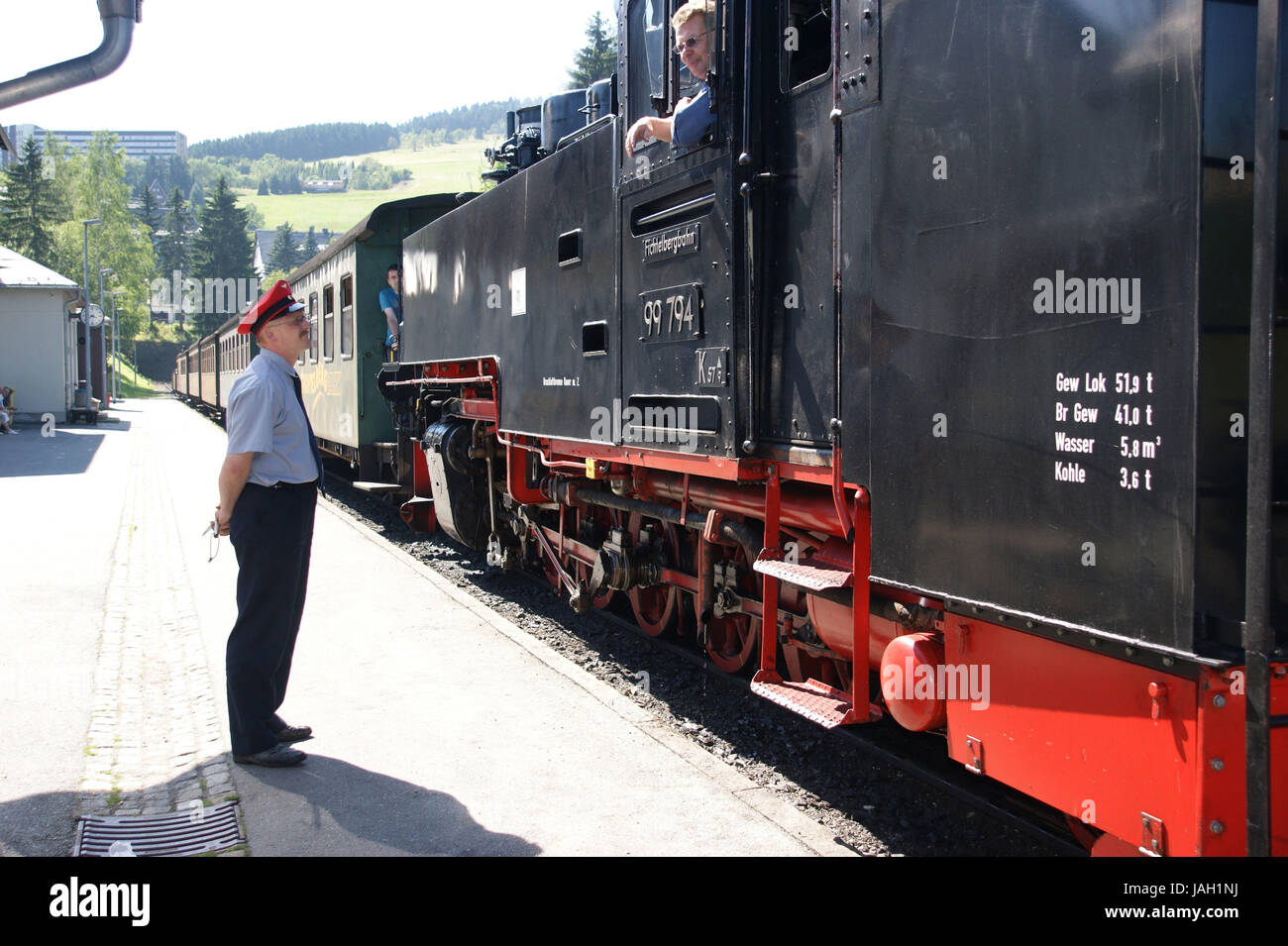 Old time train conductor hi-res stock photography and images - Alamy