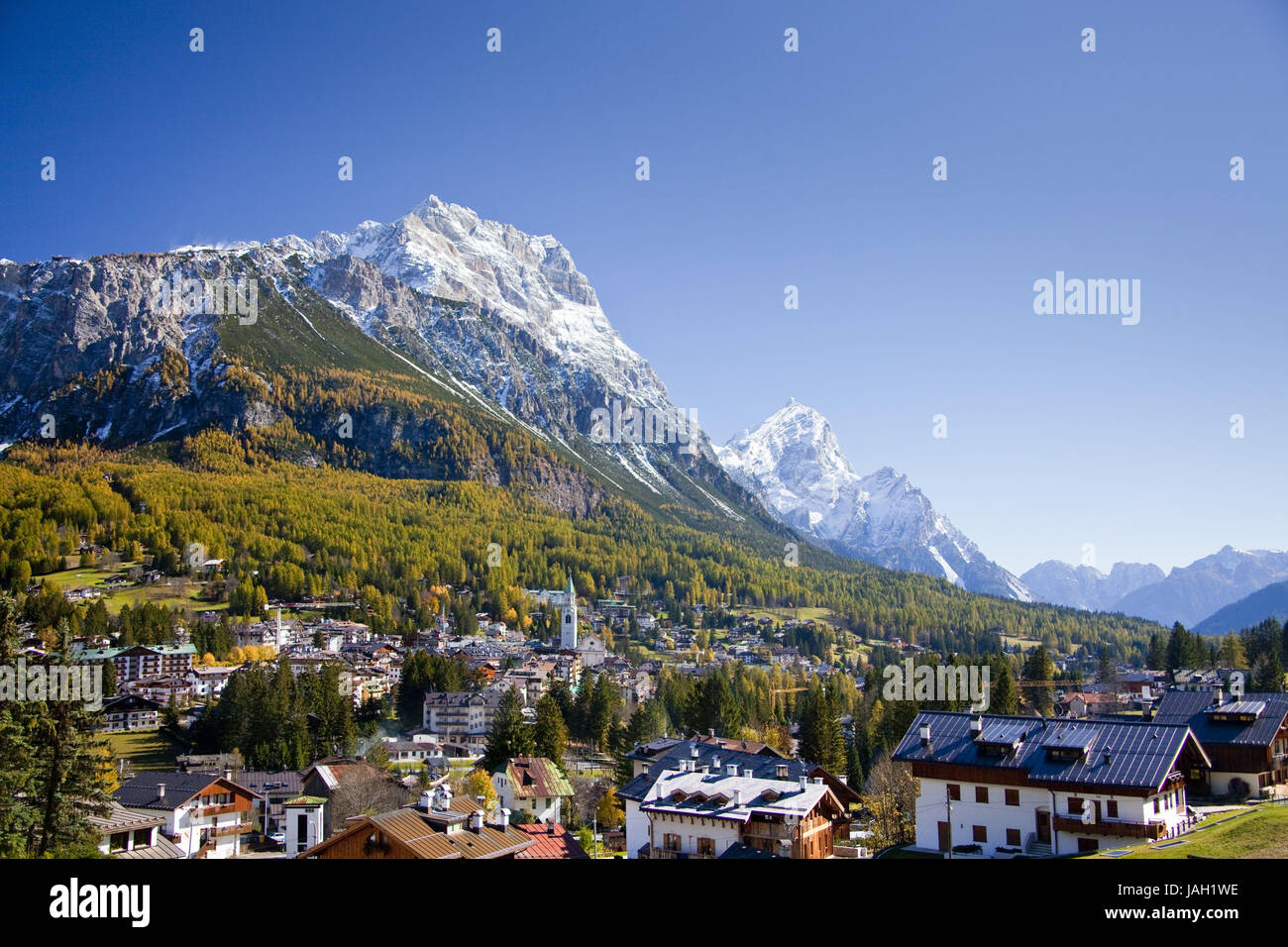 Italy,the Dolomites,Cortina d'Ampezzo,autumn, Stock Photo