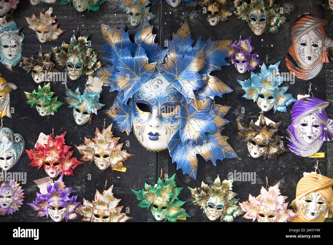 Italy,Venice,souvenirs,masks, Stock Photo