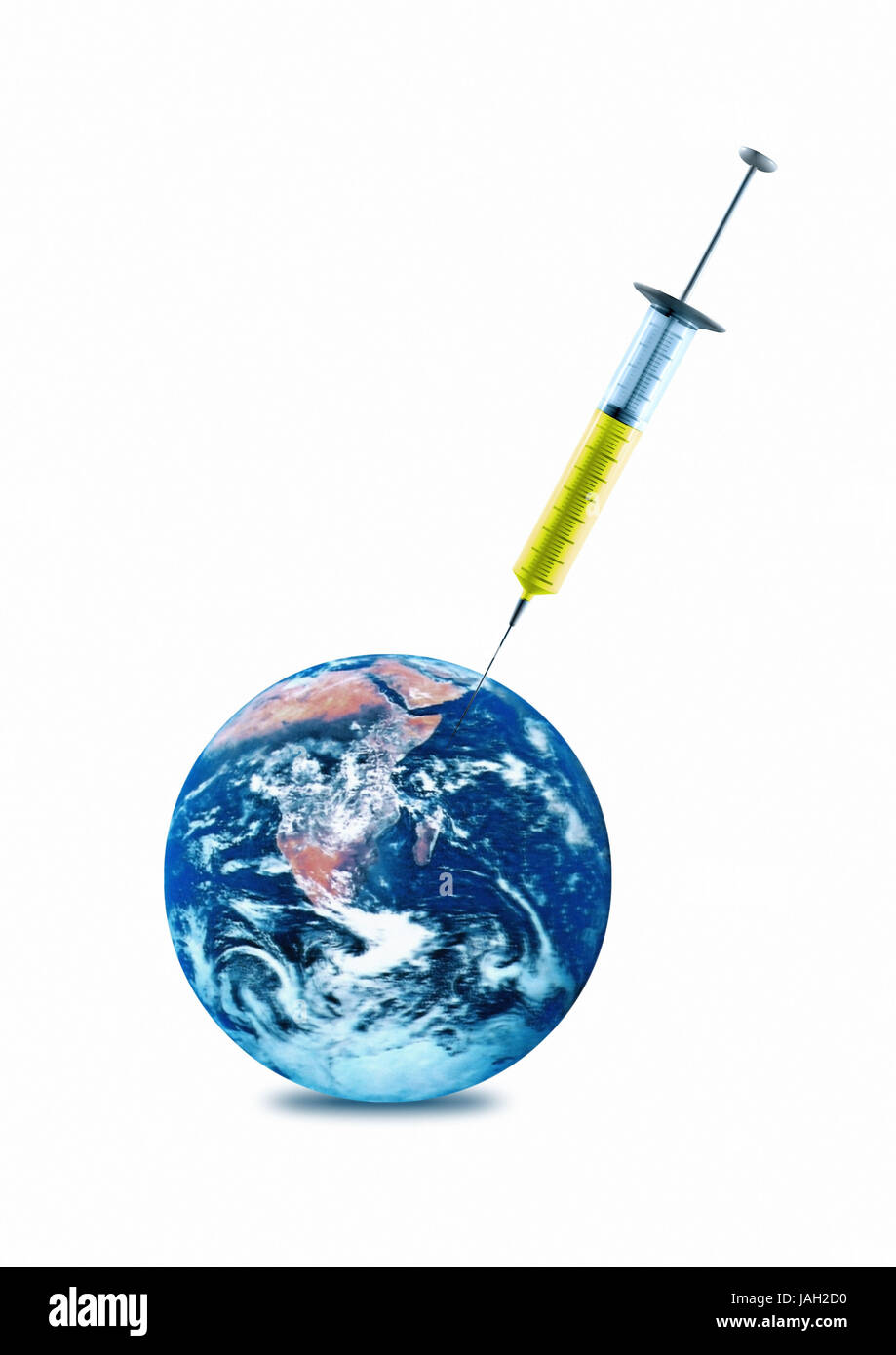 Syringe and globe hires stock photography and images Alamy