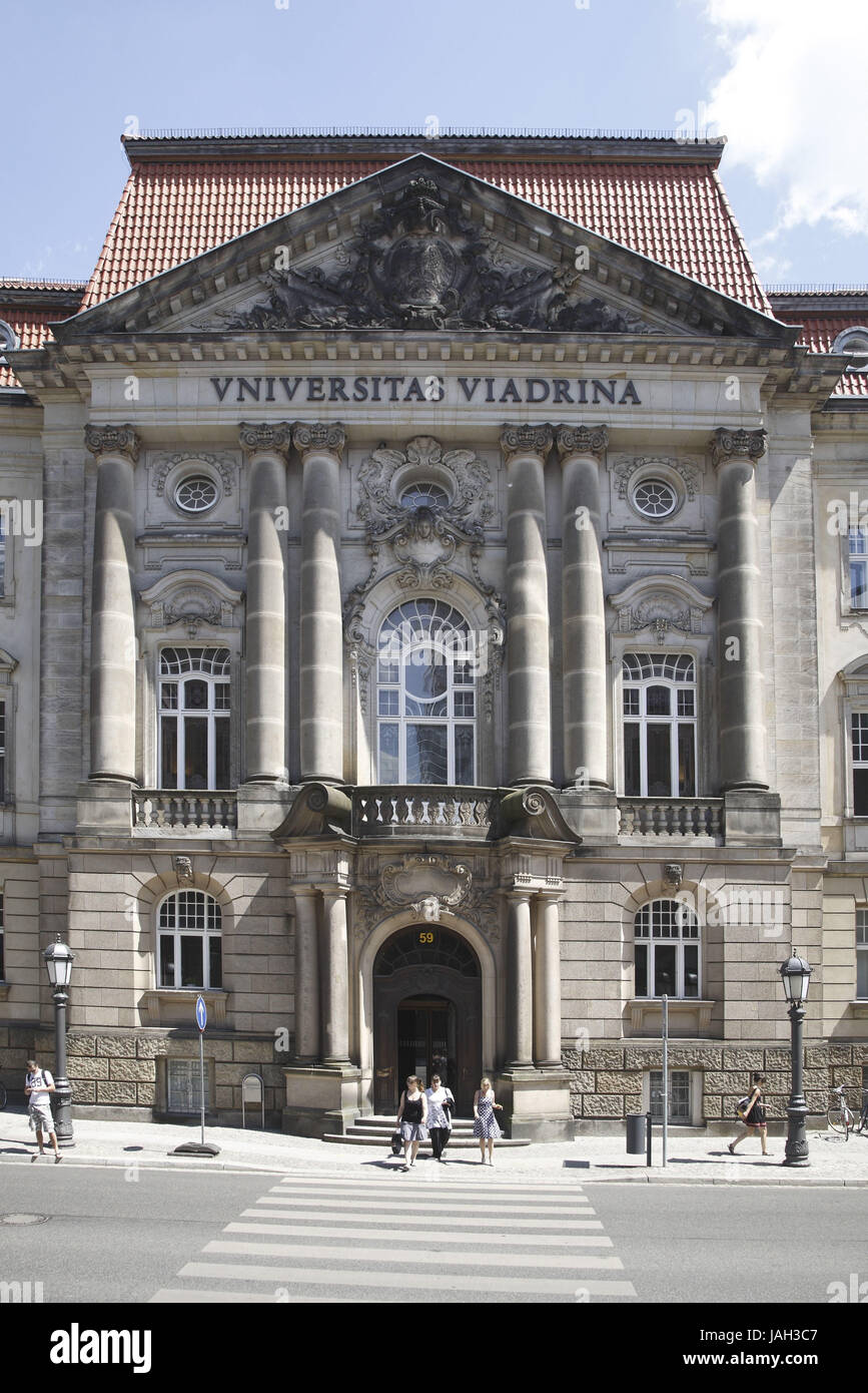 Germany,Brandenburg,Frankfurt on the Oder,European university of Viadrina,main building, Stock Photo