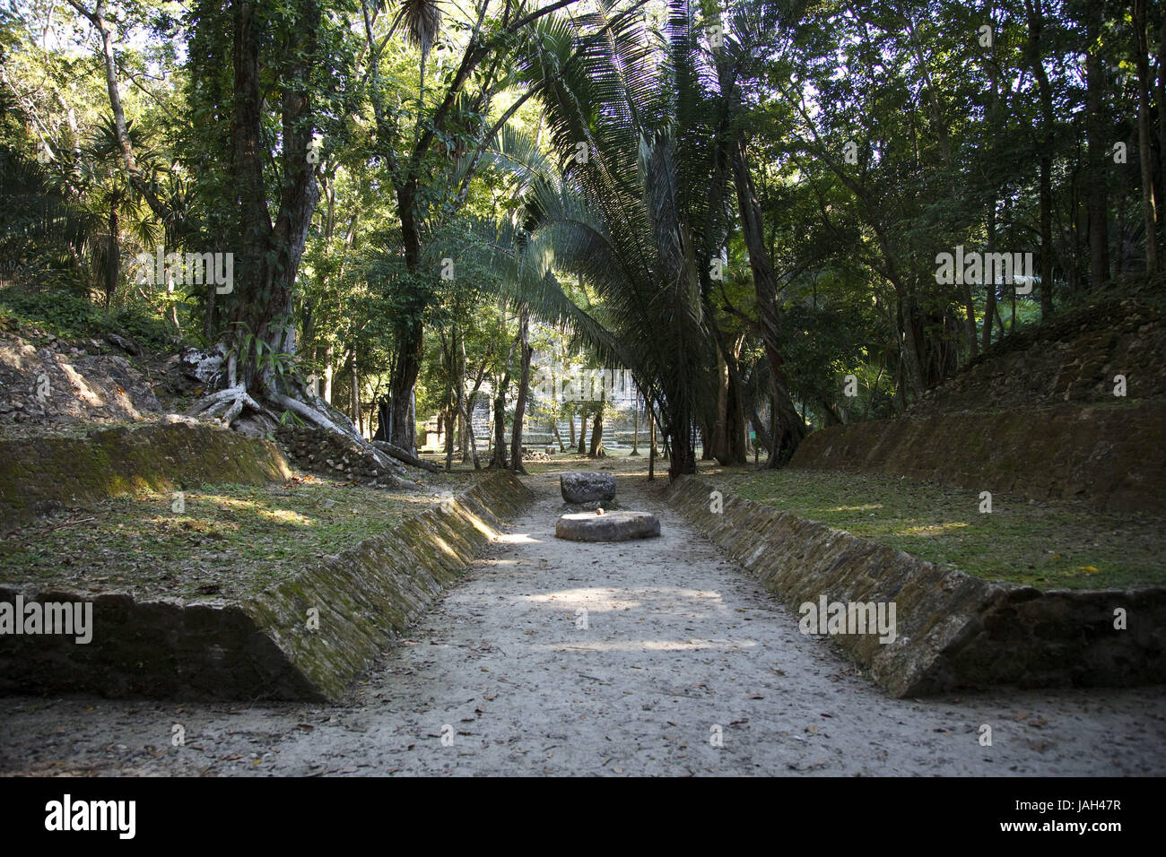 Belize,Lamanai,ruins,Maya,ball game square,no property release Stock