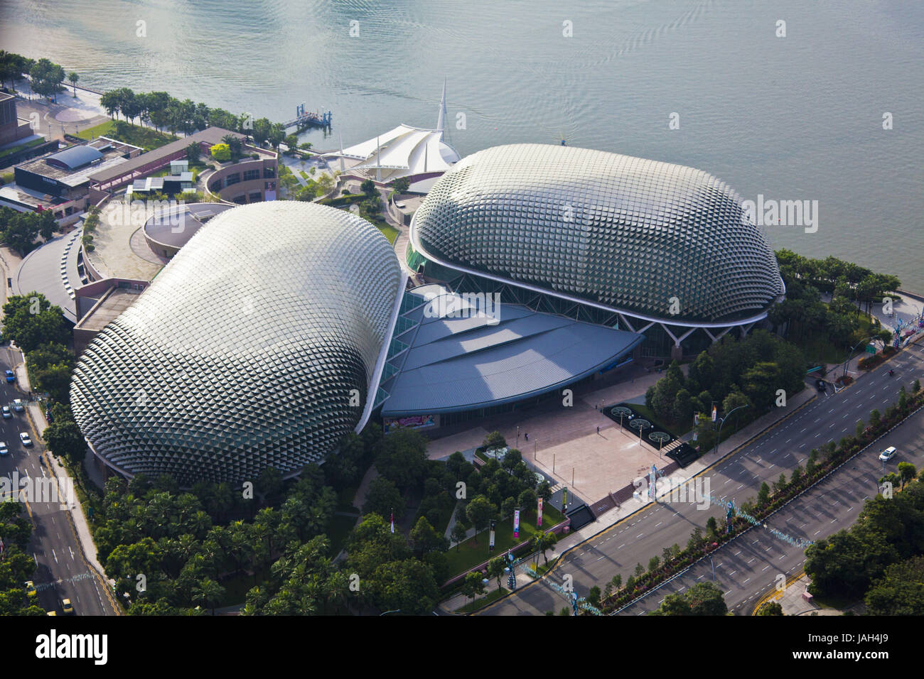 Singapore,Esplanade,overview, Stock Photo