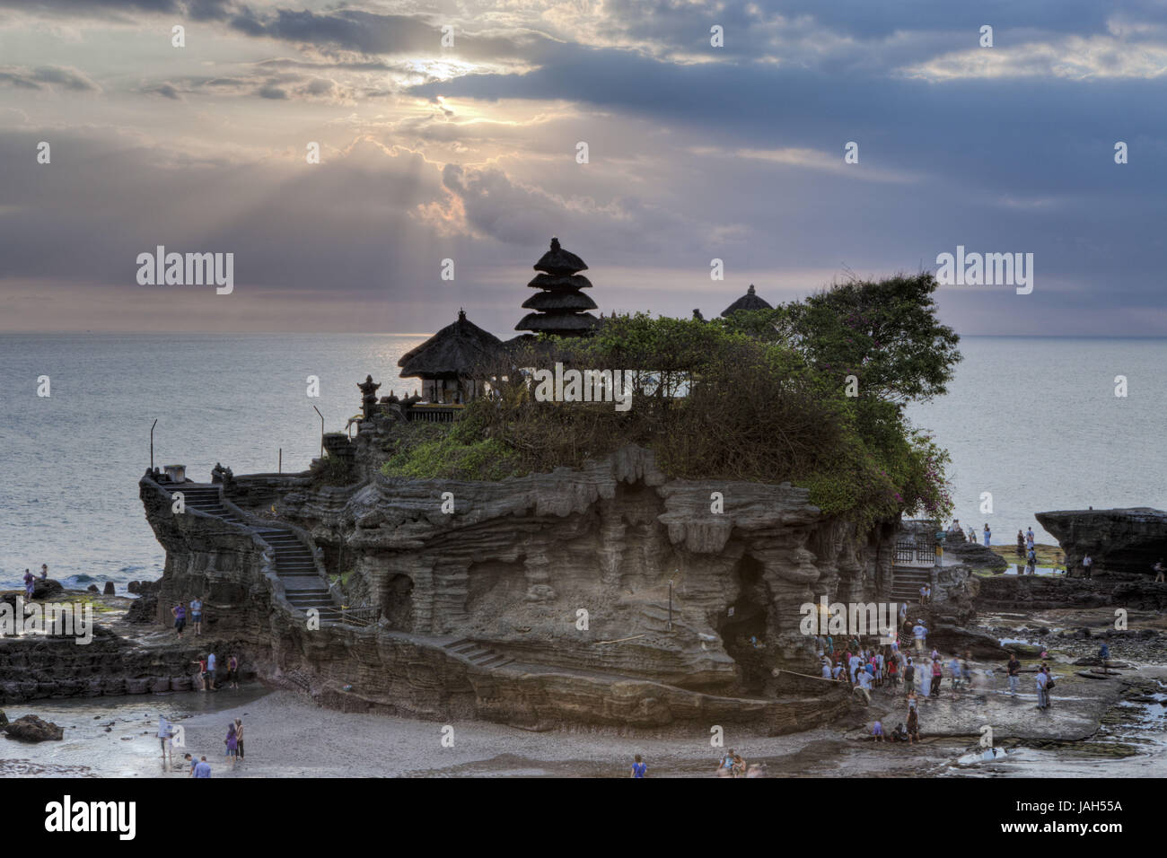 Sea temple Pura Tanah perpendicular,Bali,Indonesia, Stock Photo