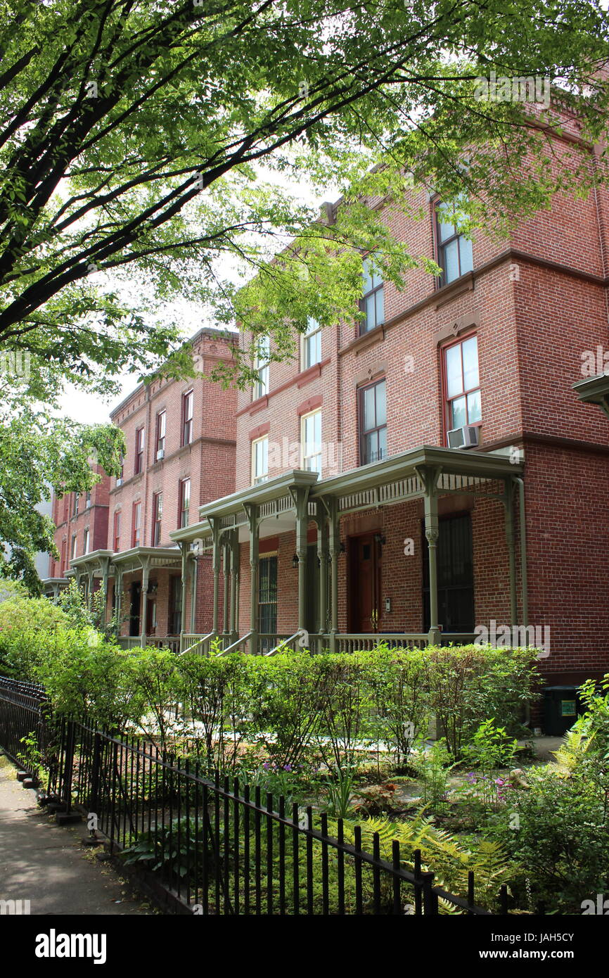 Astor Row, W. 130th St., Harlem, New York Stock Photo Alamy