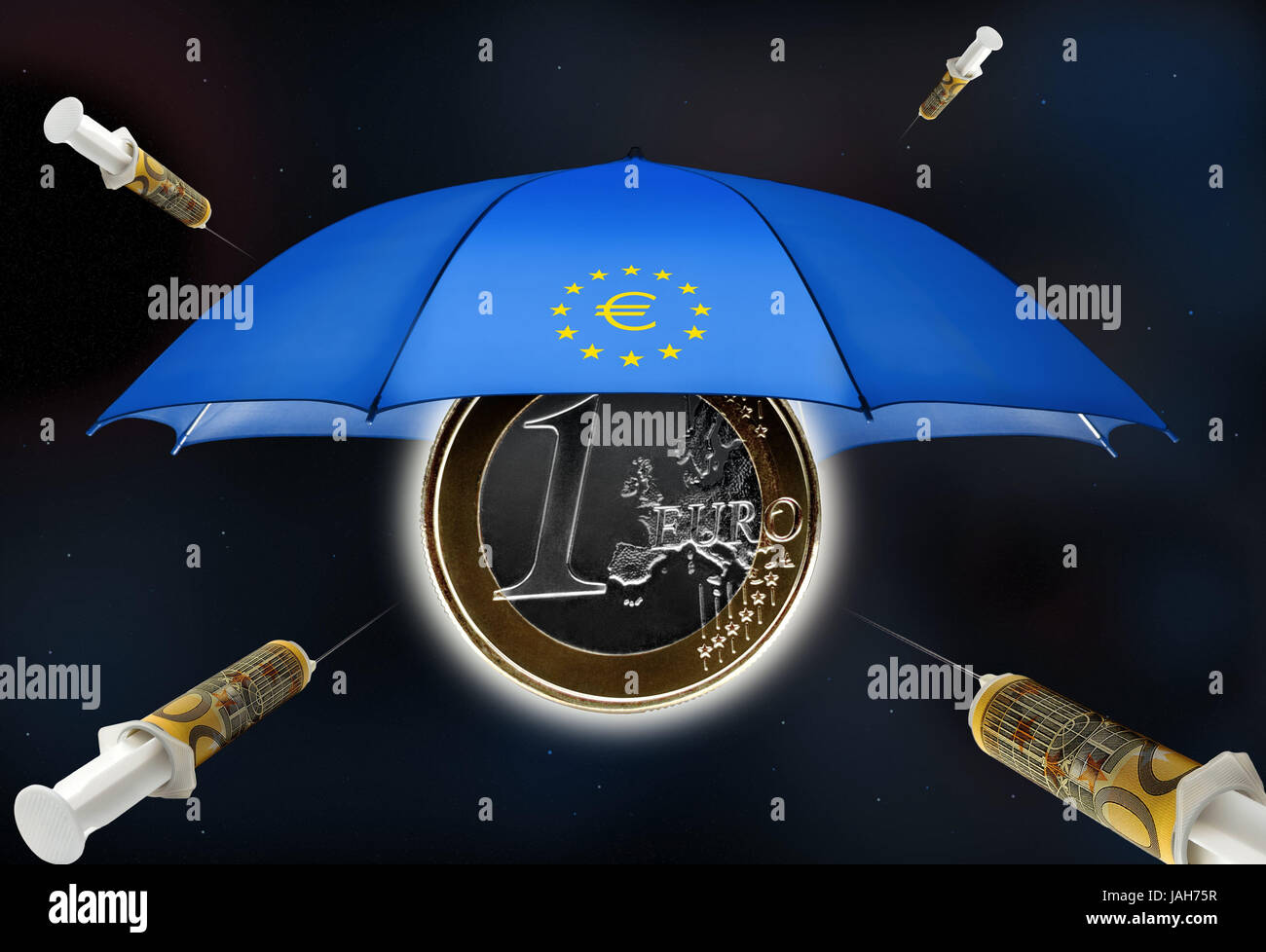 Europrotective display screen,euro coin,injections of capital,icon,euro,coin,monetary coin,eurodisplay screen,protective display screen,eurostars,stars,syringes,monetary syringes,eurolight,icon,support,rescue display screen,debts,the EU,national debt,debt crisis,euroicon,state bankruptcy,currency,inflation,monetary crisis,computer graphics, Stock Photo
